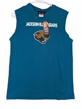 Reebok Jacksonville Jaguars NFL Sleeveless Tank Shirt Youth Large 14/16